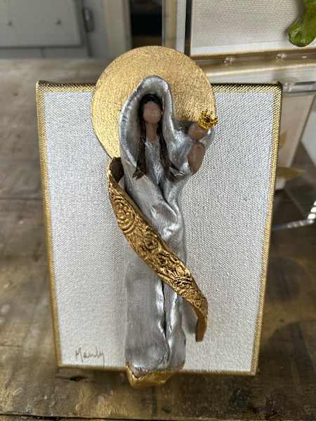 Dana Manly Art Mary & Jesus Art 6x8 - Little Miss Muffin Children & Home