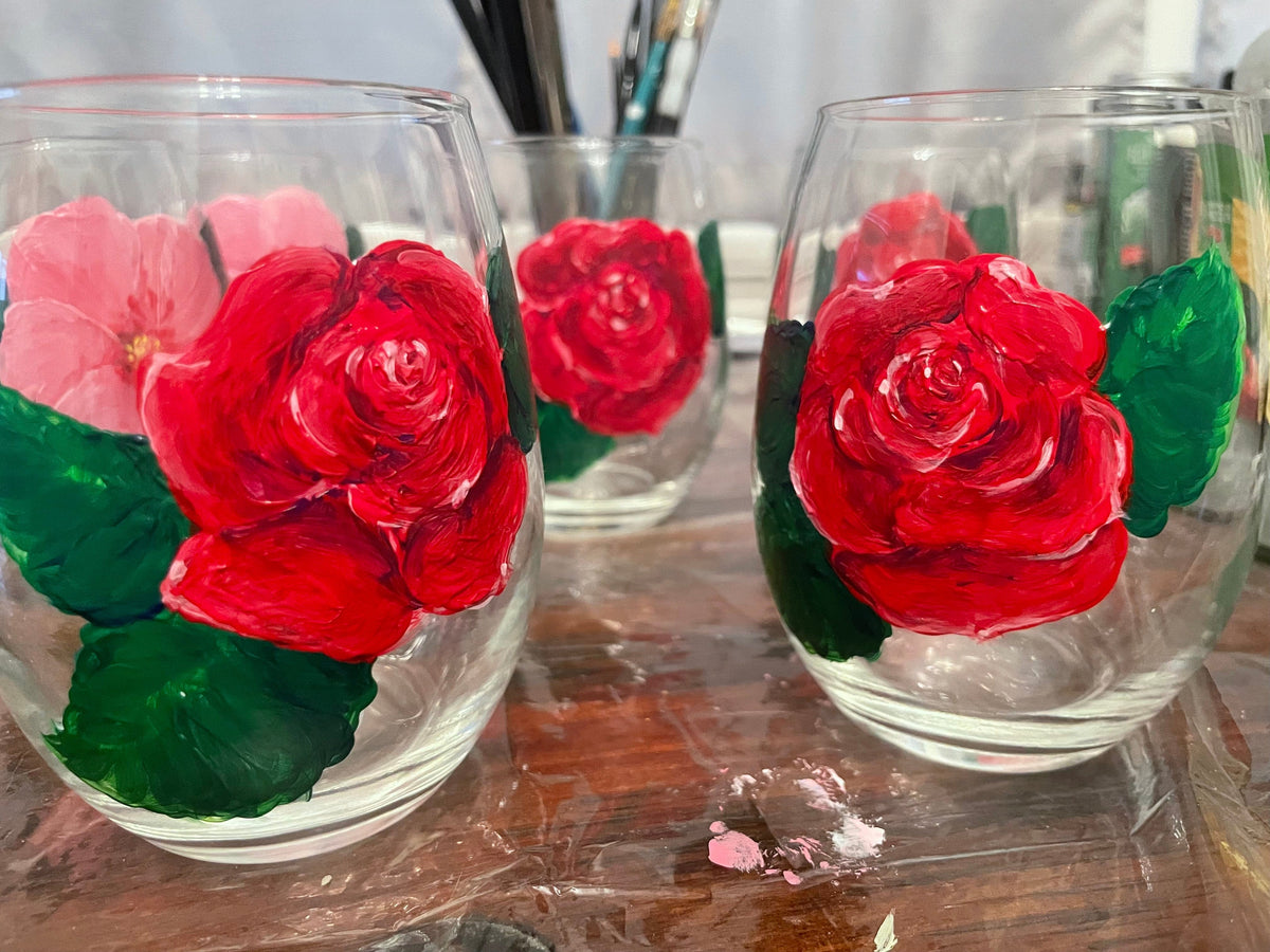 Michelle's Art Box Michelle's Art Box Rose Glass Collection - Little Miss Muffin Children & Home