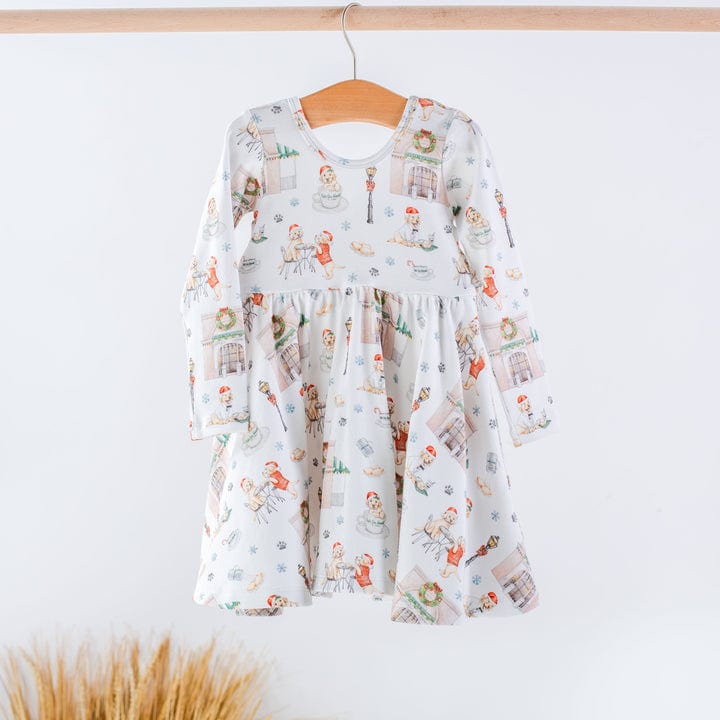 Beignet Holiday Organic Cotton Twirl Dress 4T