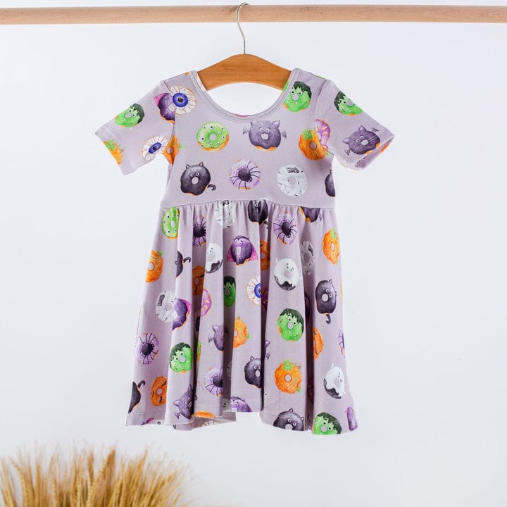 Spooky Sprinkles organic cotton twirl dress for girls