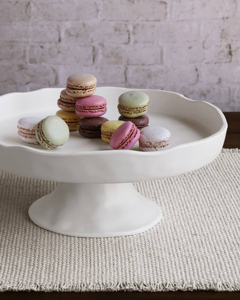 Beatriz Ball Beatriz Ball Vida Nube Round White Pedestal Cake Plate - Little Miss Muffin Children & Home