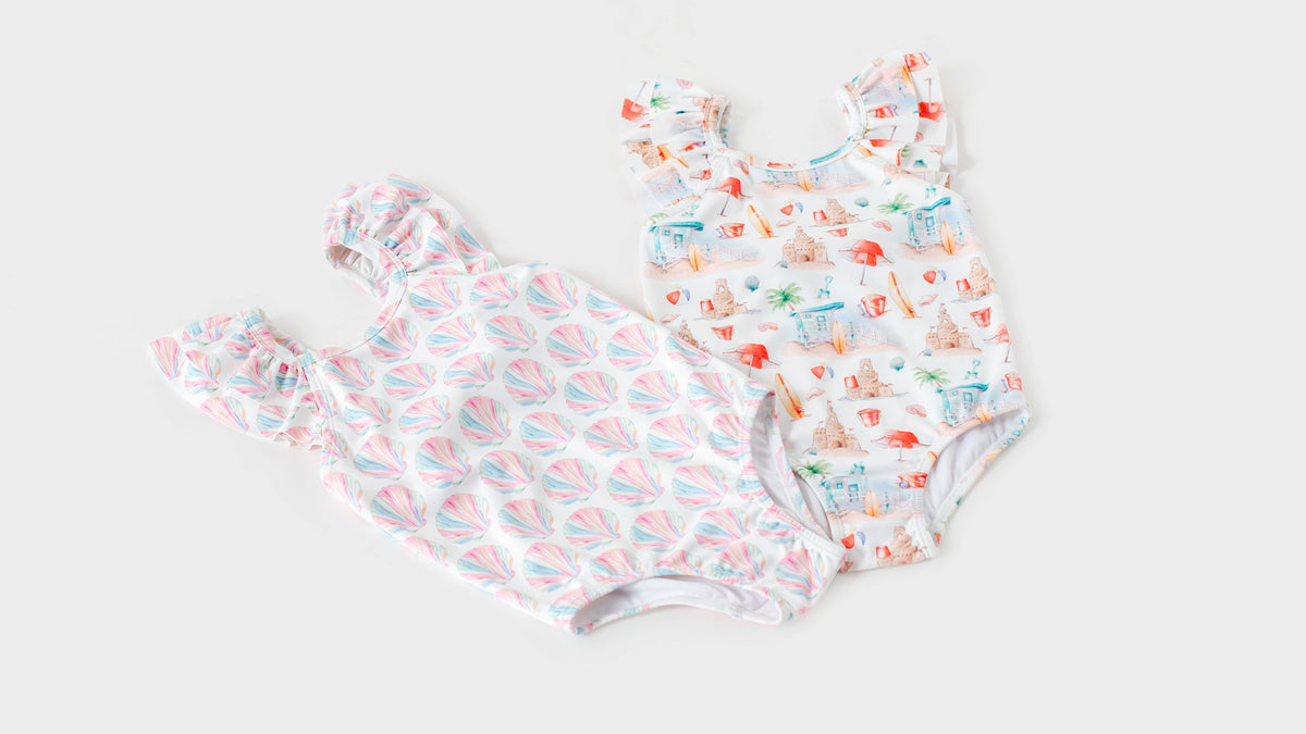 Beach Day Girl's One-piece Swimwear