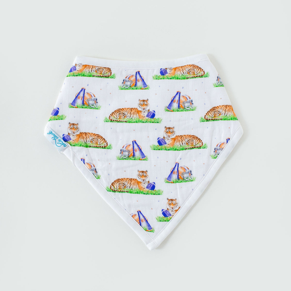 Mascot Mania in Louisiana Organic Muslin Bib