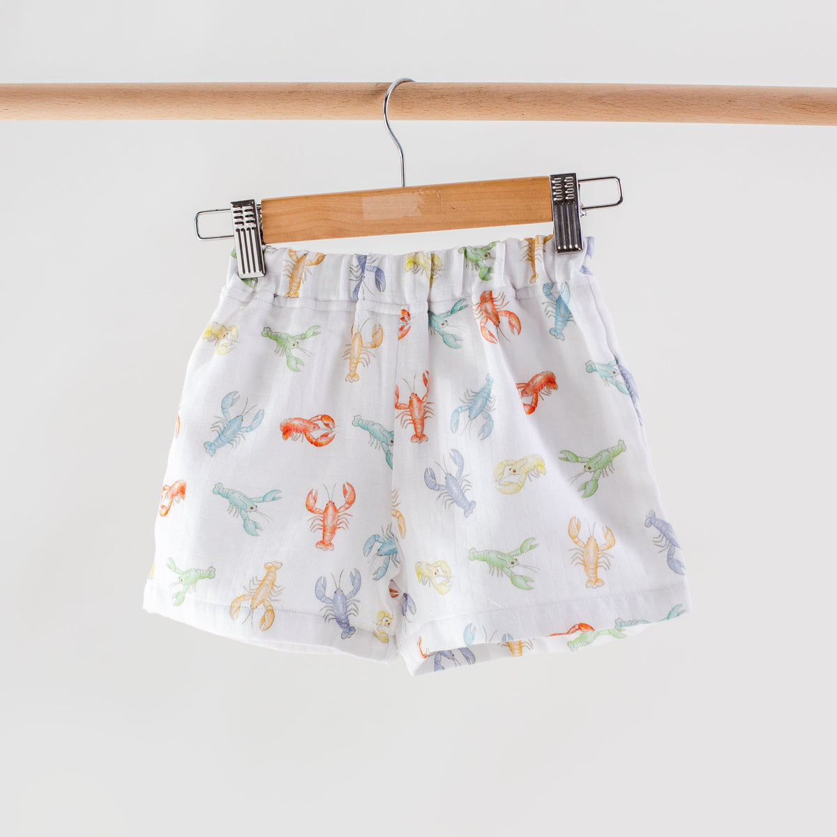 Colorful Claws Organic Muslin Shorts