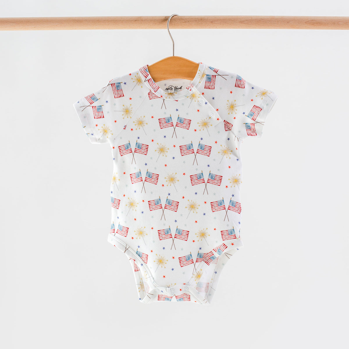 Patriotic Parade Organic Cotton Onesie