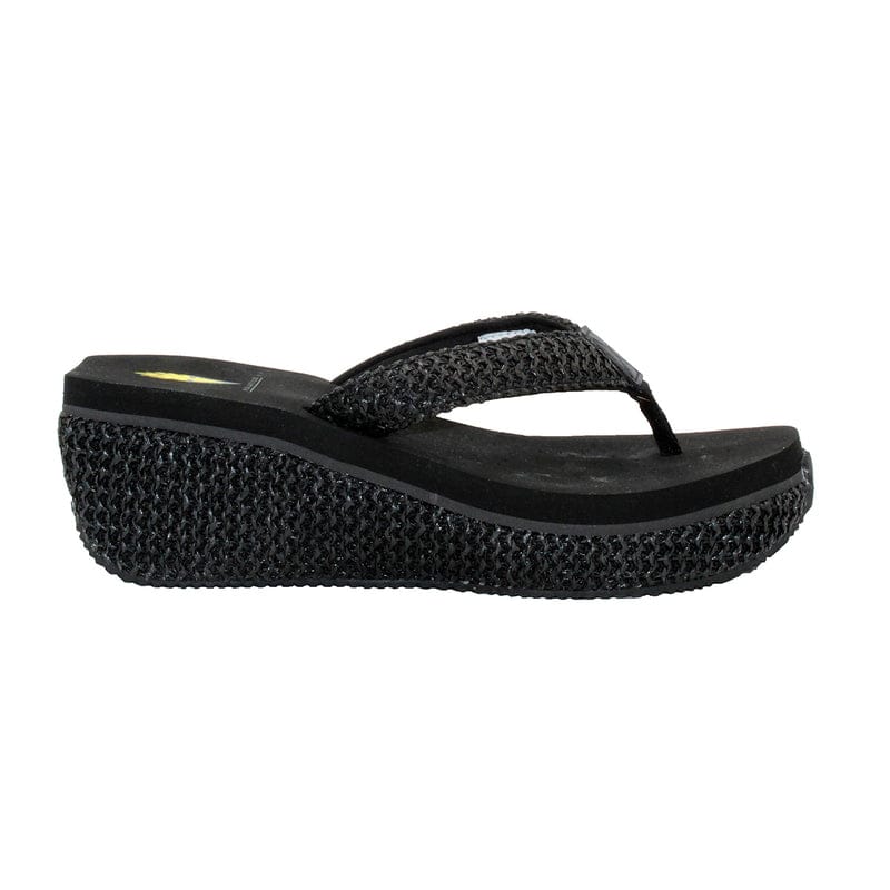 Volatile Island Raffia Wedge Thong Sandal - Little Miss Muffin Children & Home