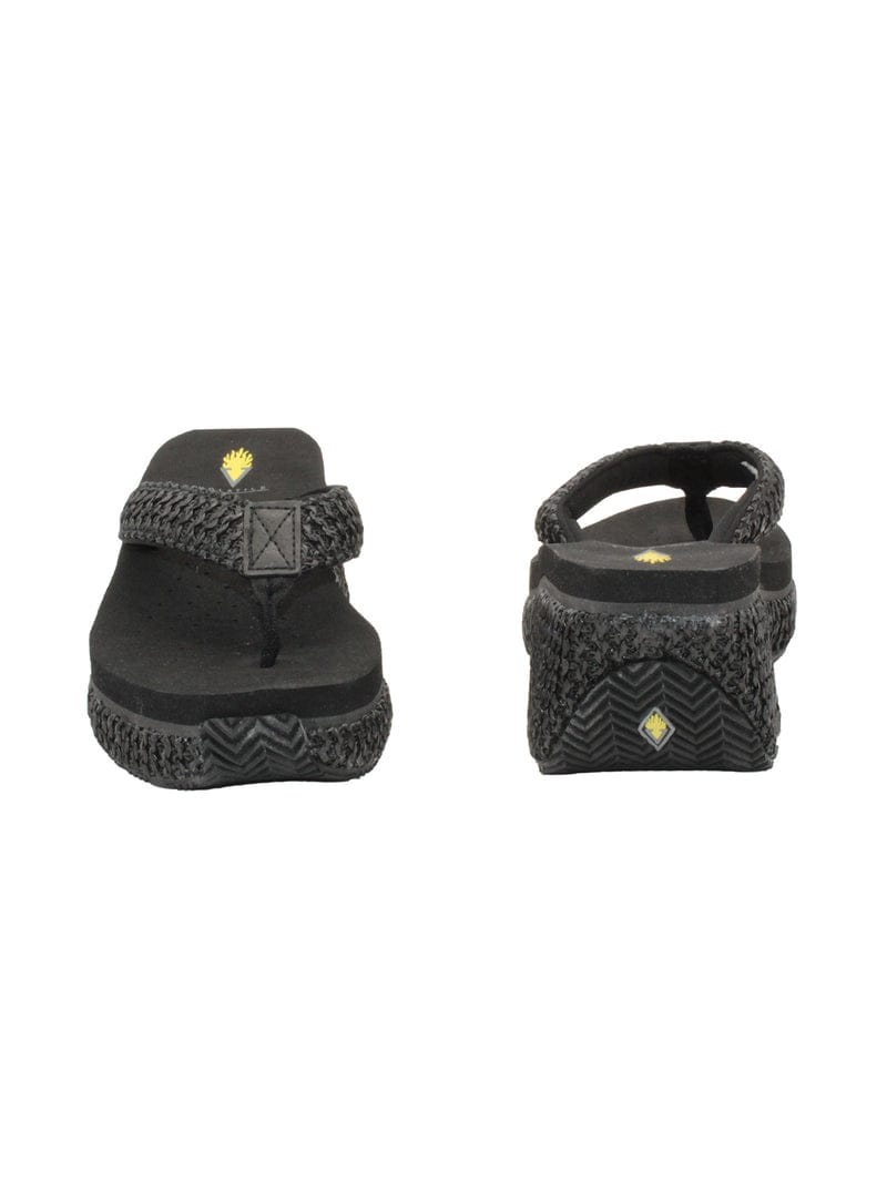 Volatile Island Raffia Wedge Thong Sandal - Little Miss Muffin Children & Home