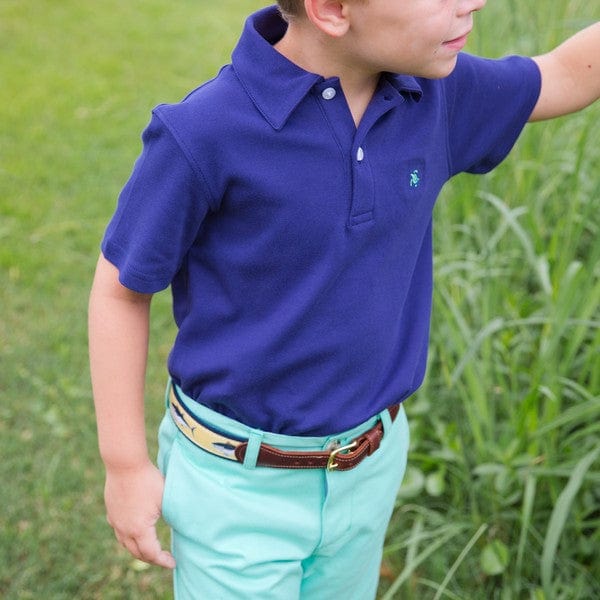 Bailey Boys Bailey Boys Henry Short Sleeve Polo in Royal - Little Miss Muffin Children & Home