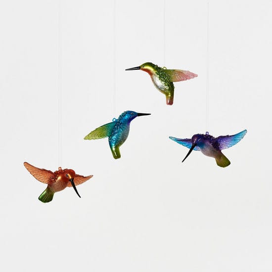 180 Degrees 180 Degrees 3.5"-5" Glass Hummingbird Ornament, 4 Styles Available - Little Miss Muffin Children & Home
