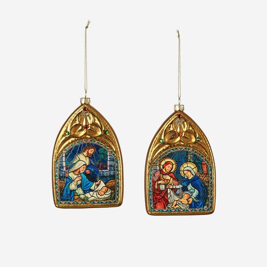 180 Degrees 180 Degrees 5.75" Stained Glass Window Ornament, 2 Styles Available - Little Miss Muffin Children & Home