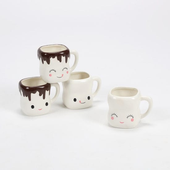 180 Degrees 180 Degrees Ceramic Marshmallow Mug with Handle - Little Miss Muffin Children & Home