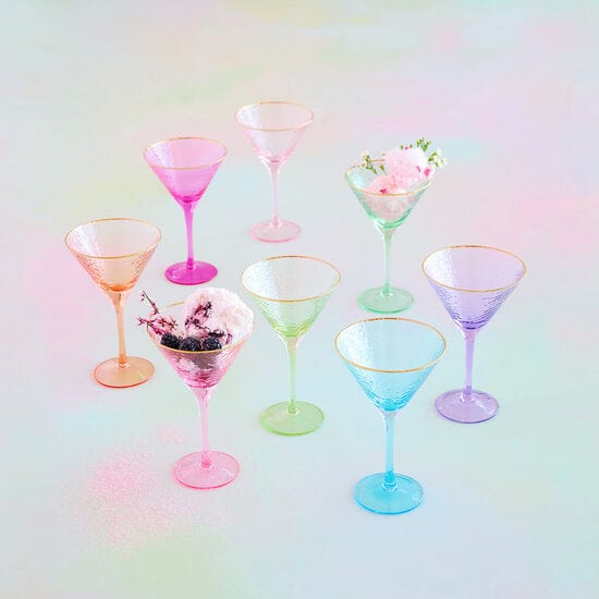 180 Degrees 180 Degrees Rainbow Martini Glasses - Little Miss Muffin Children & Home