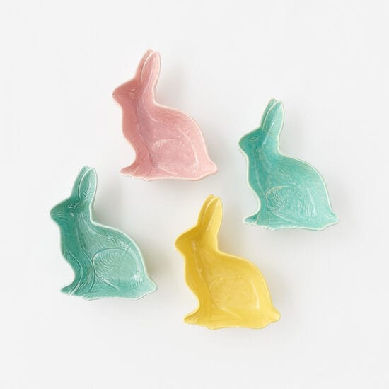 180 Degrees 180 Degrees Embossed Ceramic Bunny Dish, Available in 4 Colors - Little Miss Muffin Children & Home