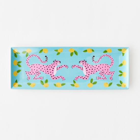 180 Degrees 180 Degrees Melamine Leopard Tray - Little Miss Muffin Children & Home