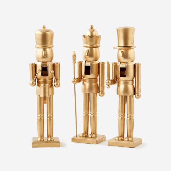 180 Degrees 180 Degrees 15" Gold Wood Nutcracker, 3 Styles Available - Little Miss Muffin Children & Home