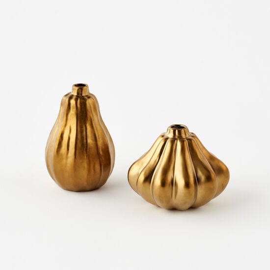 180 Degrees 180 Degrees Gold Pumpkin Vase - Little Miss Muffin Children & Home