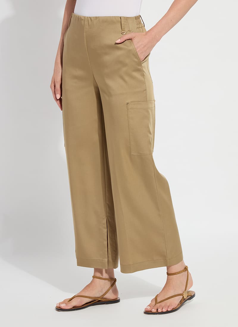 Jane Cargo Ankle Pant in Raw Umber