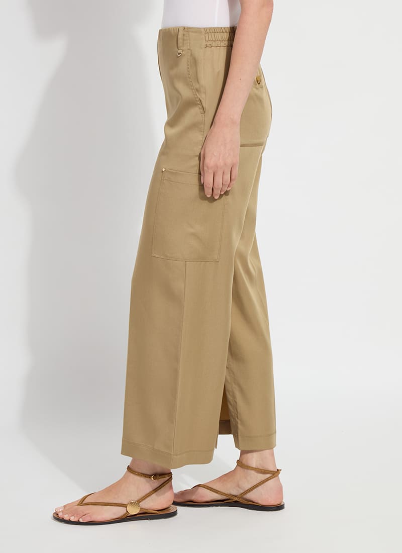 Jane Cargo Ankle Pant in Raw Umber