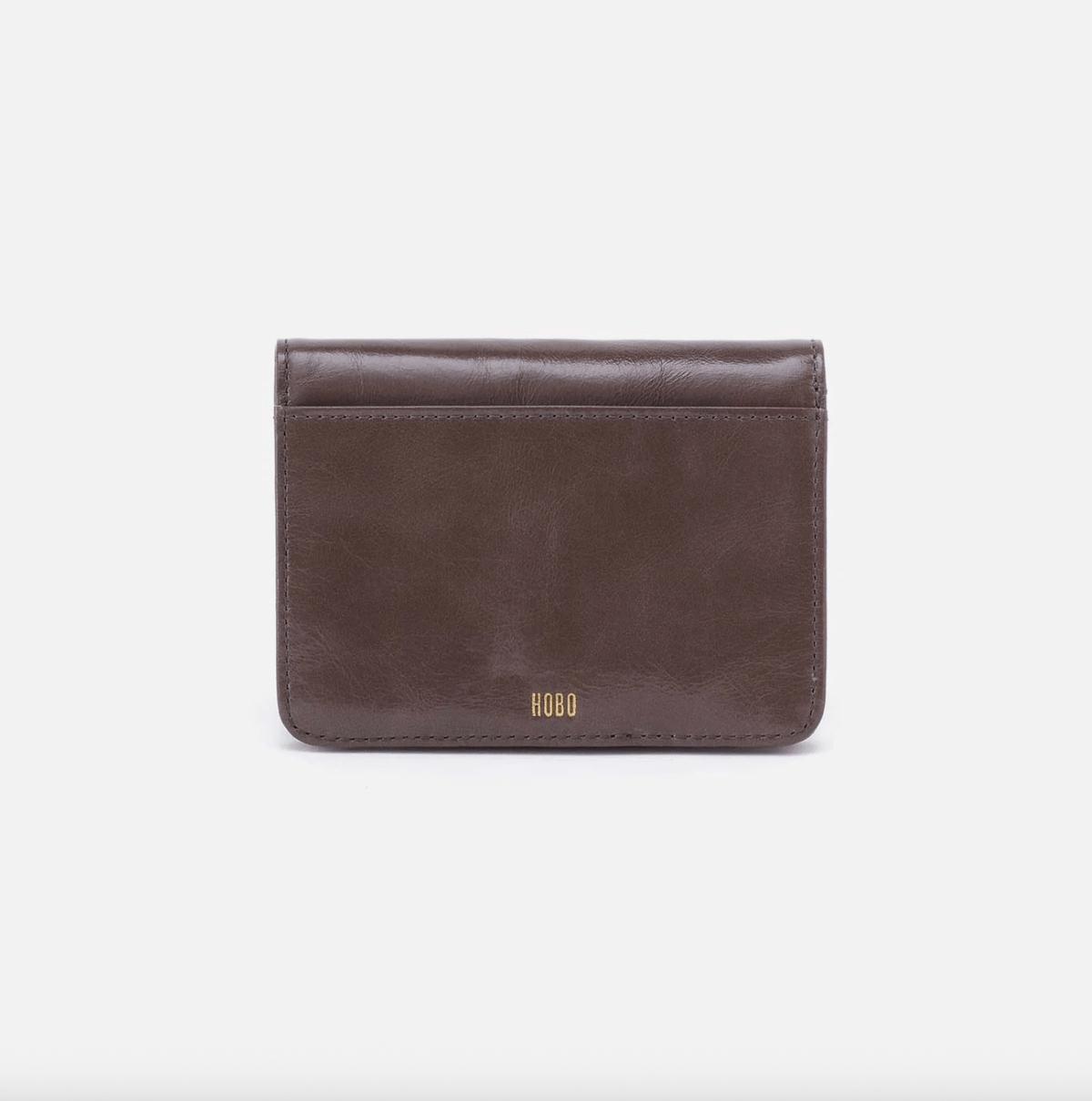 Jill Medium Bifold Wallet Polished Leather in Hearthstone