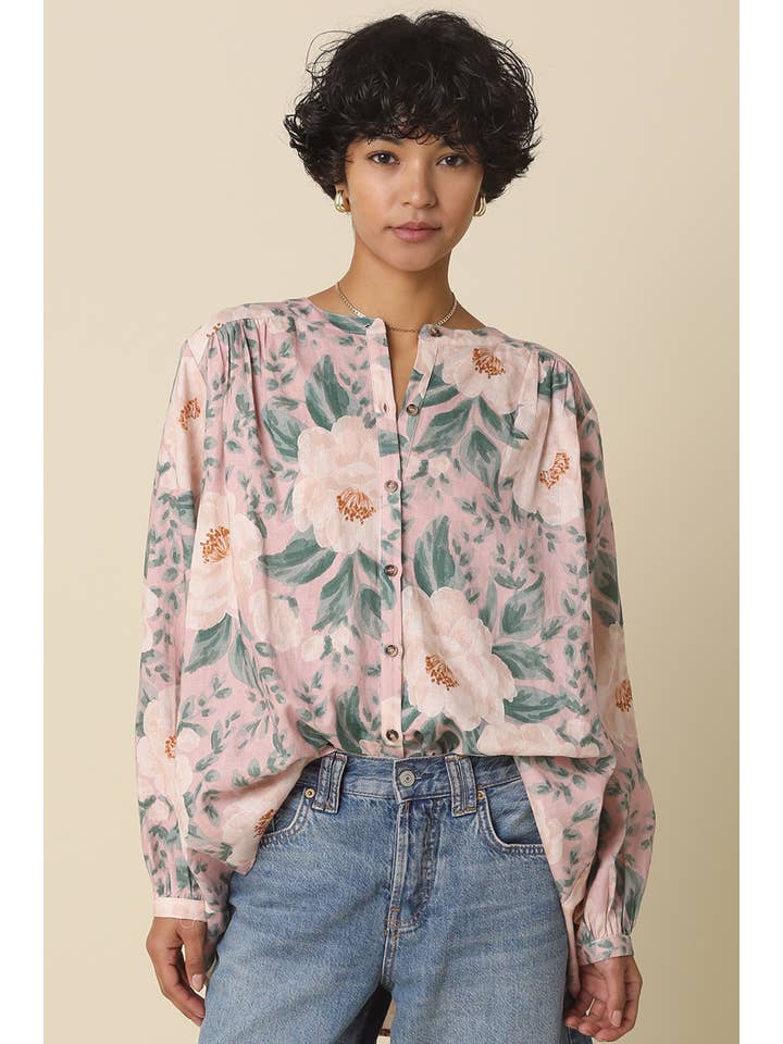 Julissa Vintage Floral Blouse