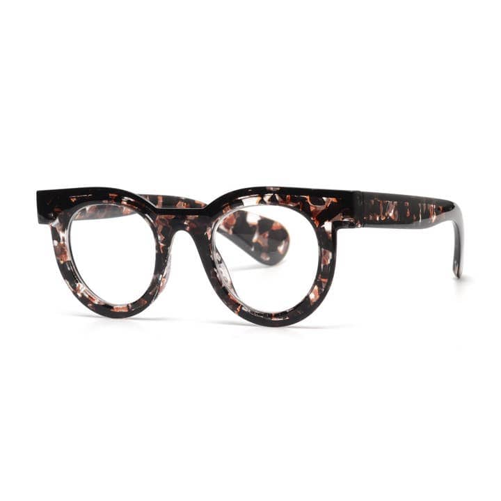 Kai Crackled Brown Blue Light Blocking Readers