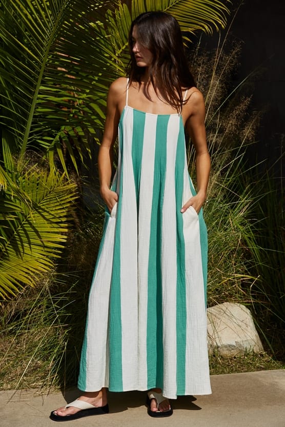 cotton cami midi dress TFNC cotton corset detail cami midi dress in white