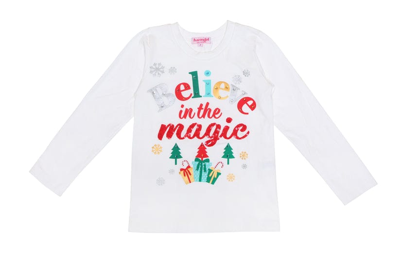 Joyous and Free Joyous and Free Girl's Long Sleeve Believe Tee - Little Miss Muffin Children & Home