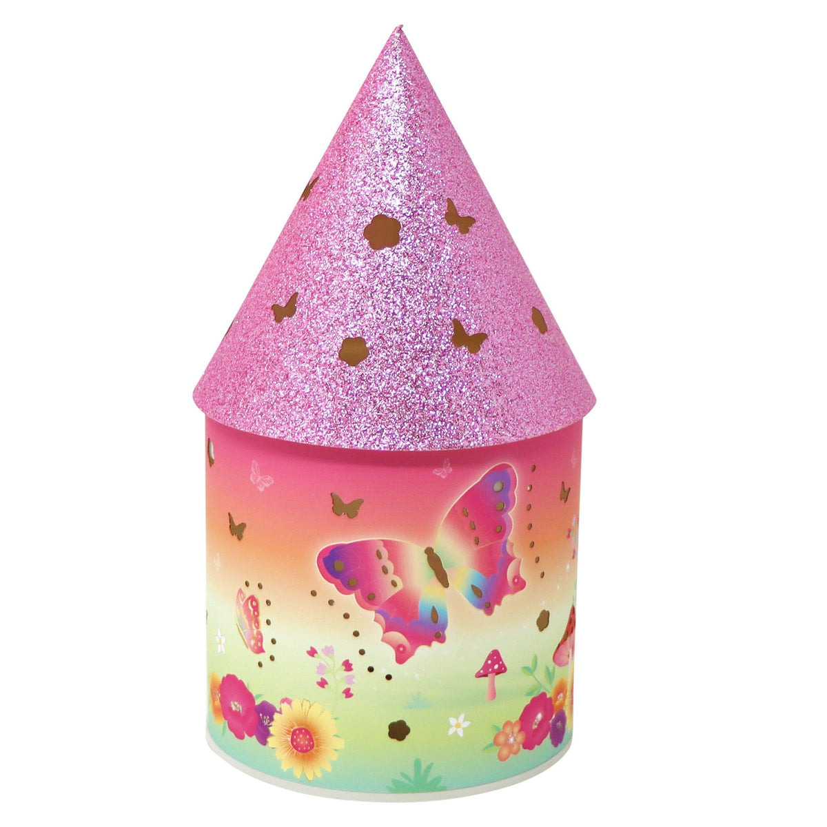 Pink Poppy Pink Poppy Rainbow Butterfly Glitter Night Light - Little Miss Muffin Children & Home