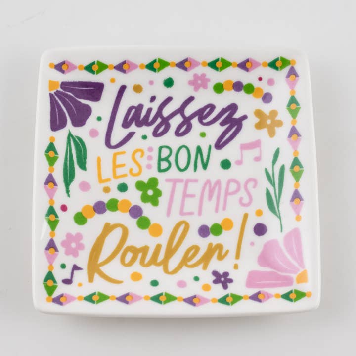 Laissez Mardi Gras 4" Dish