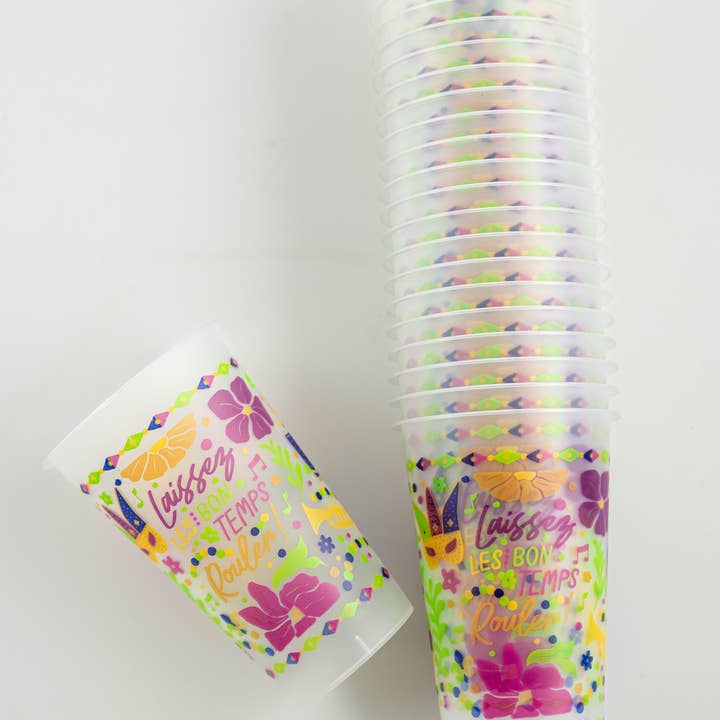 Laissez Mardi Gras Disposable Cup 24 pack