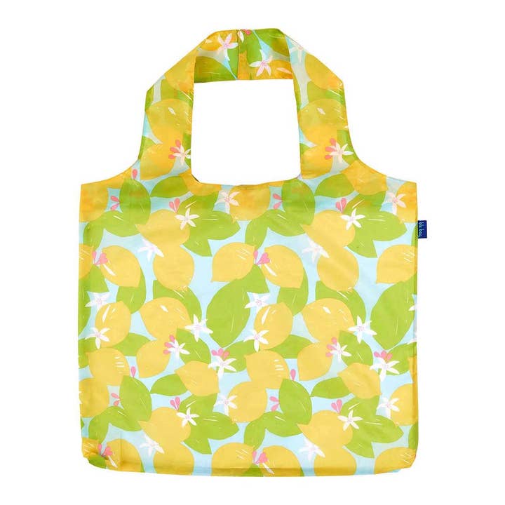 Lemon Blossoms Blu Bag Reusable Shopper Tote