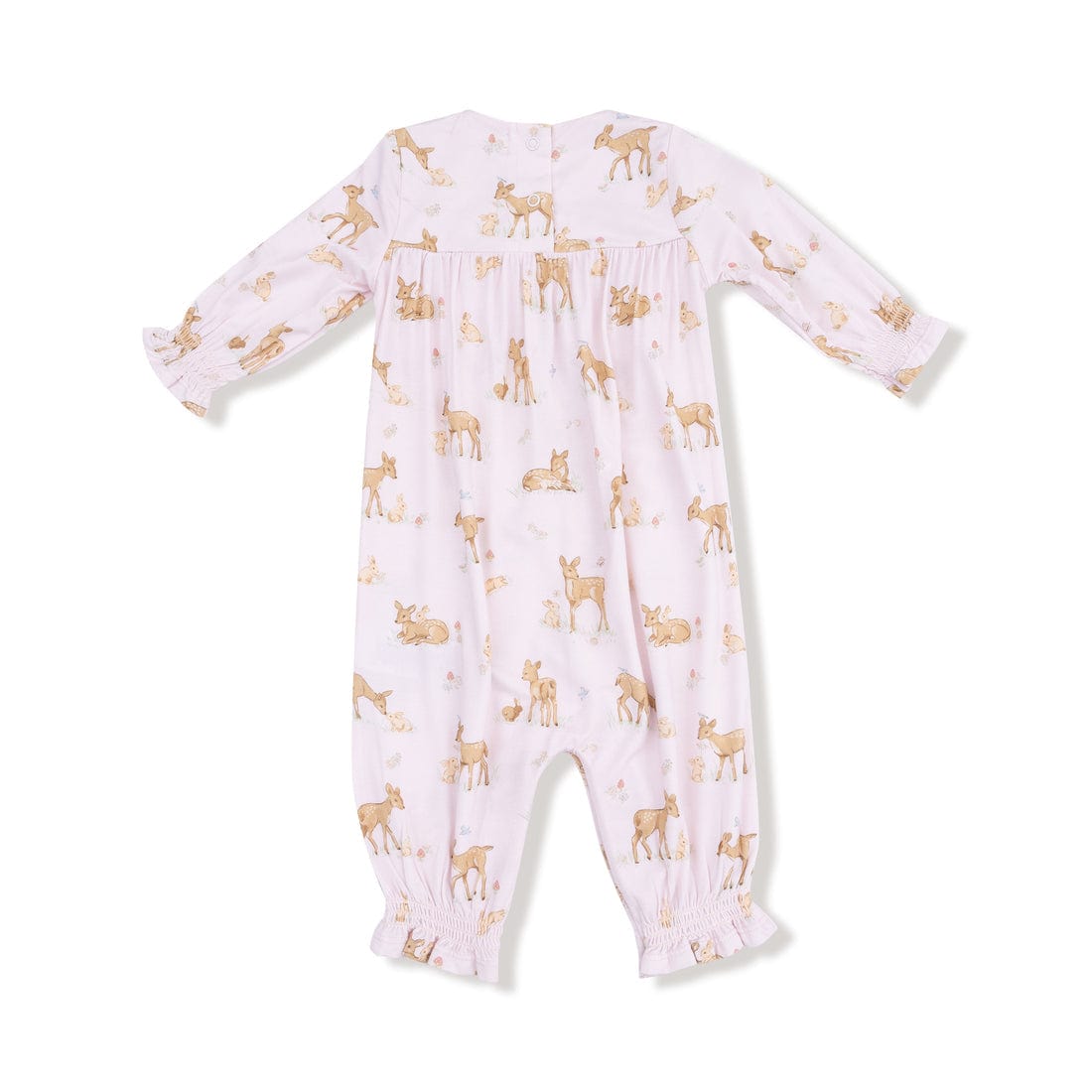 Little Fawn Smocked Long Sleeve Romper