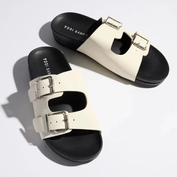 Yosi Samra Maya Footbed Sandal in Bone Leather - Little Miss Muffin Children & Home