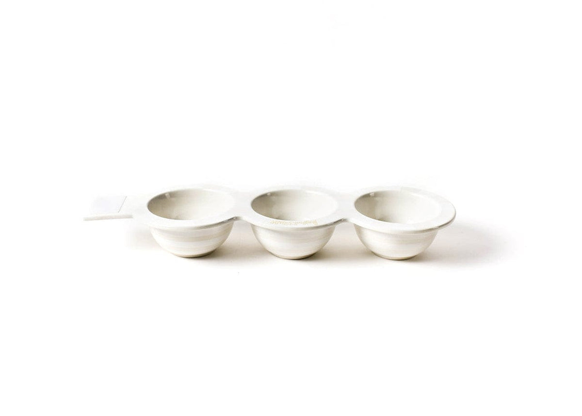 Coton Colors Company Coton Colors Company Happy Everything White Stripe Mini Trio Bowl - Little Miss Muffin Children & Home