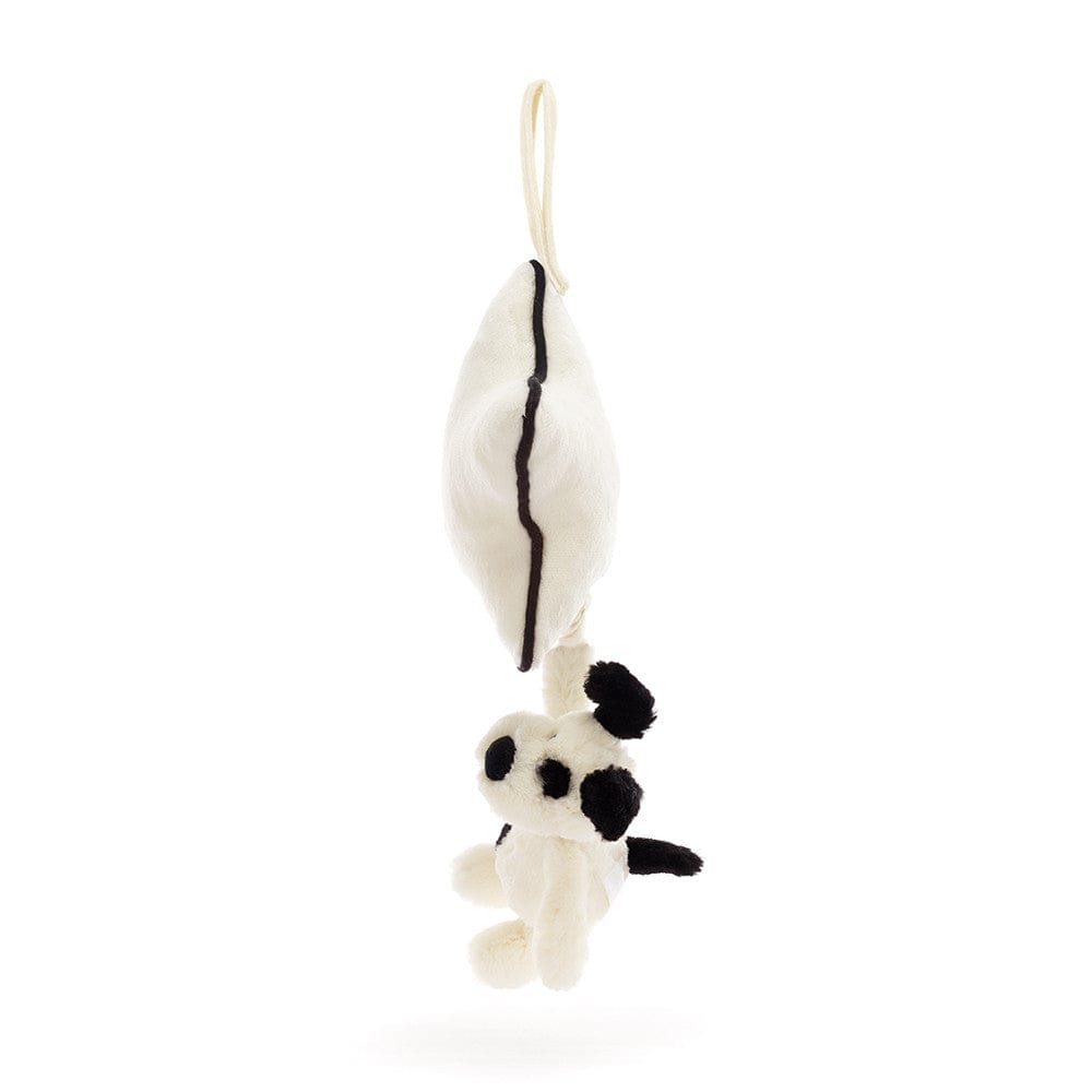 Jellycat Jellycat Bashful Black & Cream Puppy Musical Pull - Little Miss Muffin Children & Home