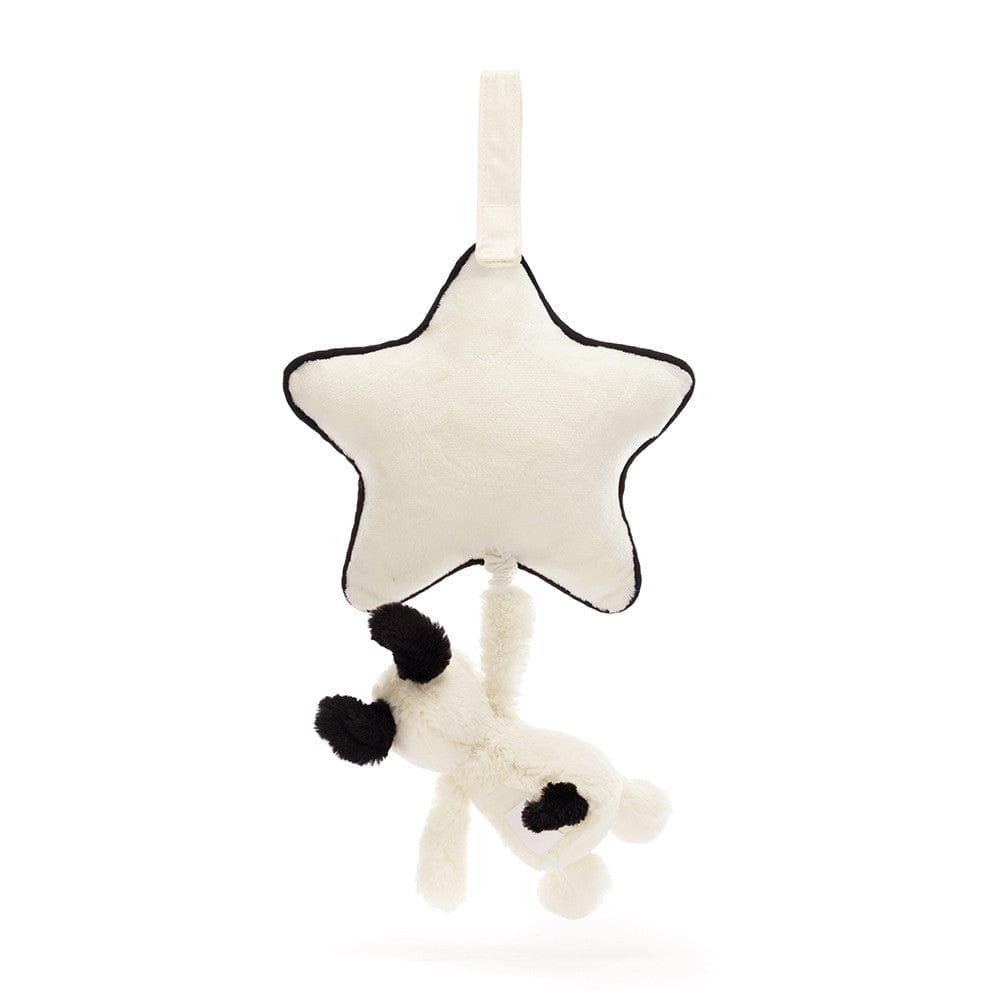 Jellycat Jellycat Bashful Black & Cream Puppy Musical Pull - Little Miss Muffin Children & Home