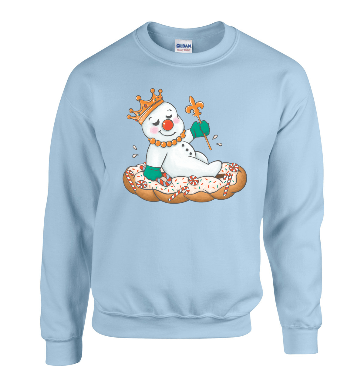 Whereable Art Whereable Art Mr Jingle King Cake Adult Sweatshirt - Little Miss Muffin Children & Home
