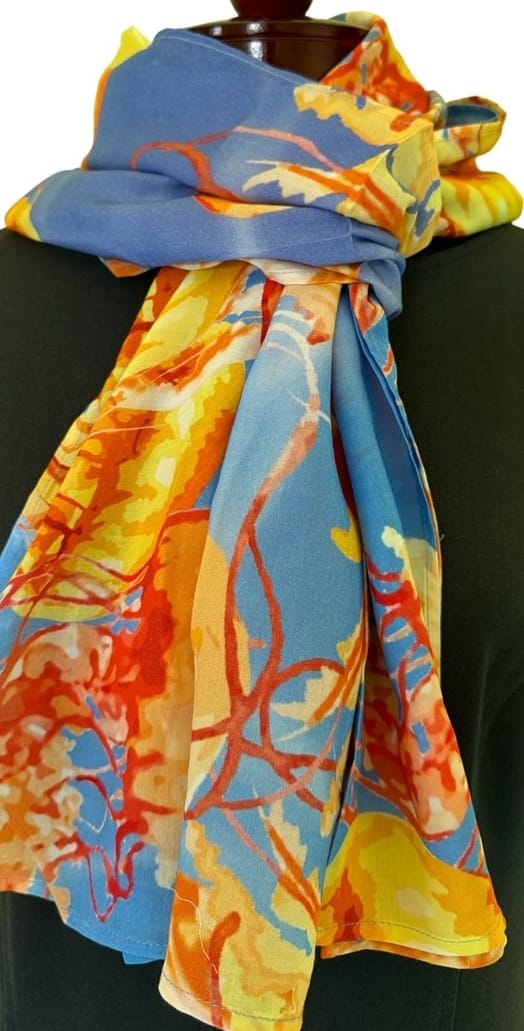 Ocean Love Series - Magical Jellies Cotton Scarf