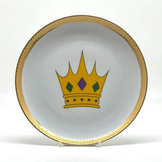 Mardi Gras Crown Plate