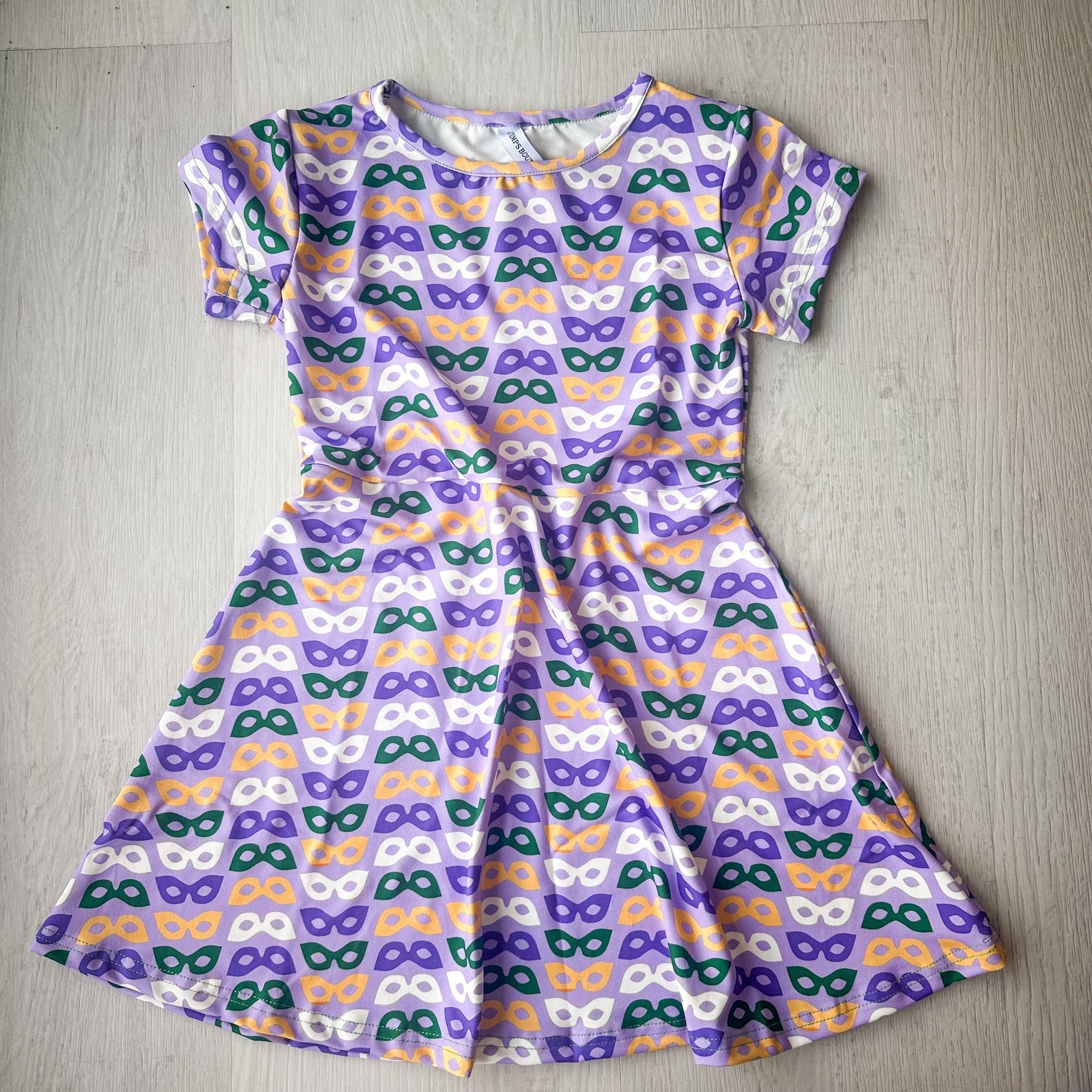 Mardi Gras Masks Lavender Charlotte Dress Mardi Gras Masks Lavender Charlotte Dress
