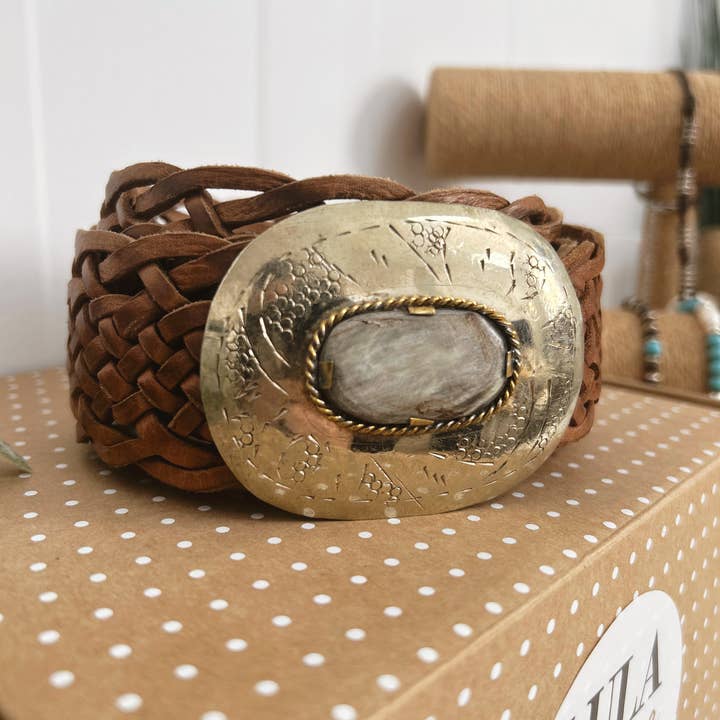 Mercurio Brown Leather Belt