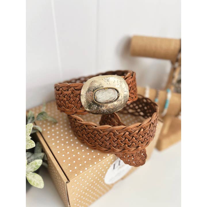 Mercurio Brown Leather Belt