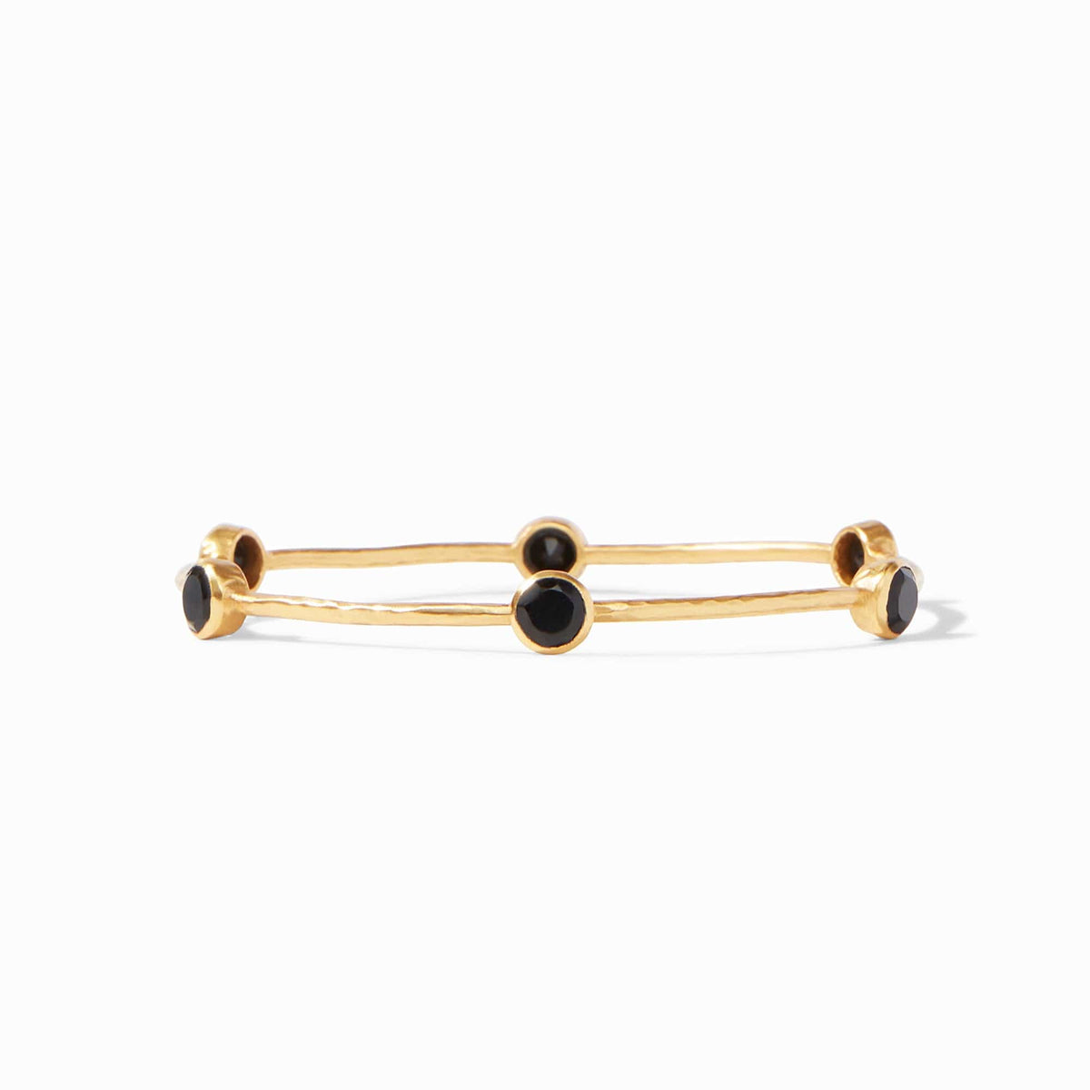Julie Vos Julie Vos Milano Bangle with Obsidian Black Stones - Little Miss Muffin Children & Home