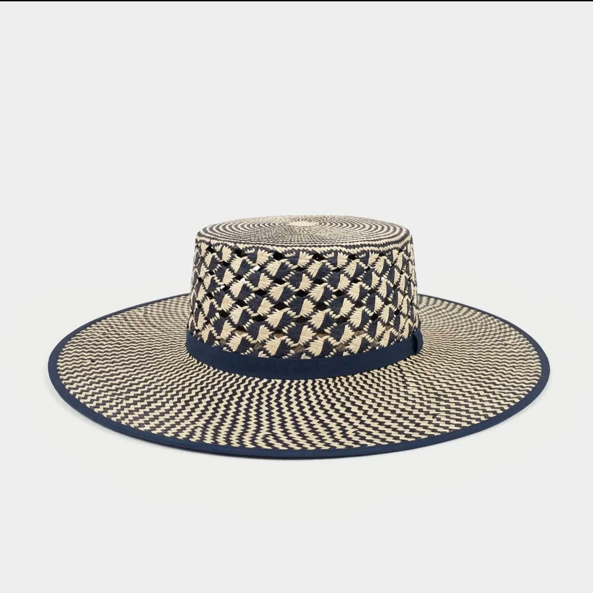Mosaico in Blue Panama Hat – Special Edition Handwoven Genuine Straw Hat