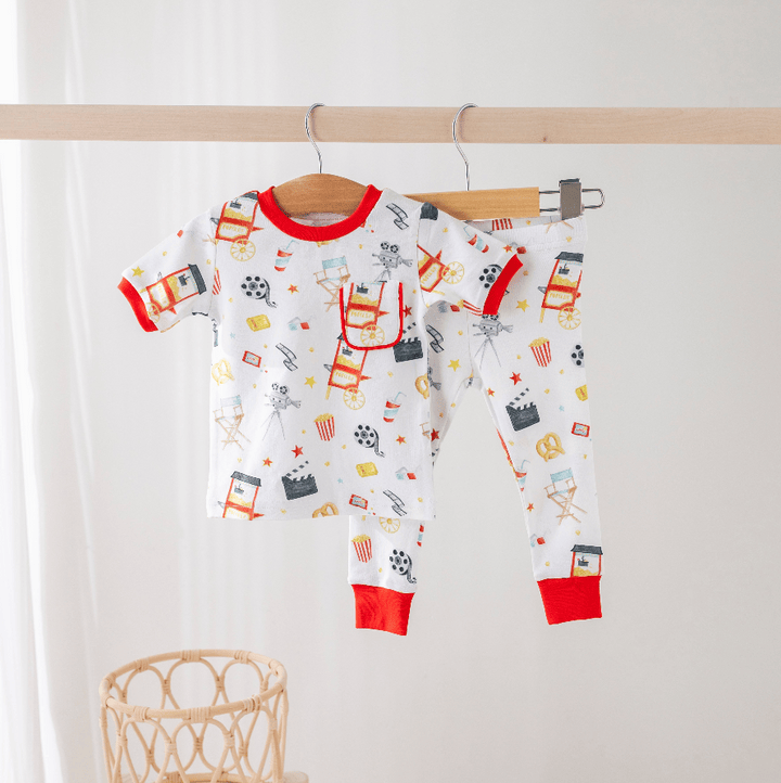 Movie Night Organic Cotton Kids Pajamas