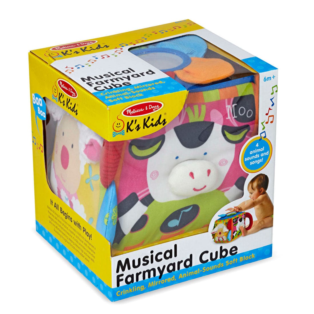 Melissa & Doug Melissa & Doug Musical Farmyard Cube - Little Miss Muffin Children & Home