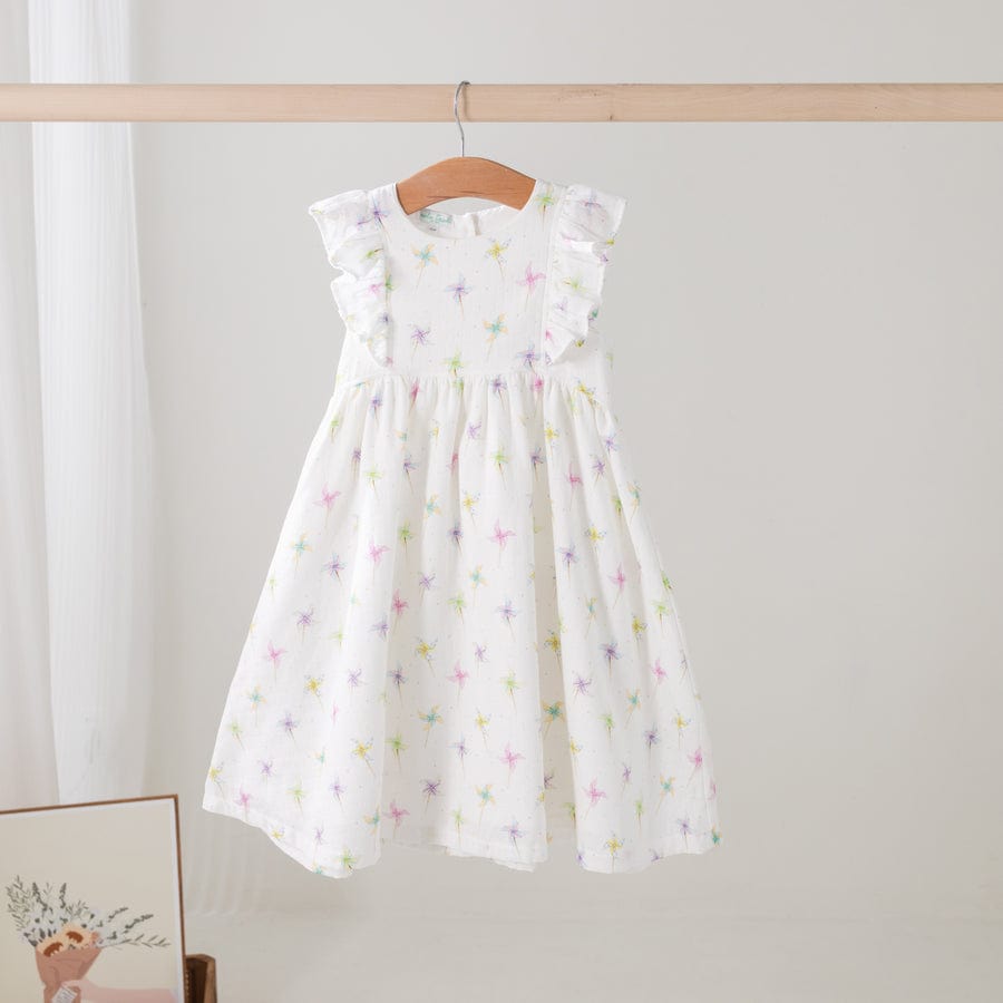Nola Tawk Nola Tawk Pinwheel Party Organic Muslin Dress for Kids - Little Miss Muffin Children & Home