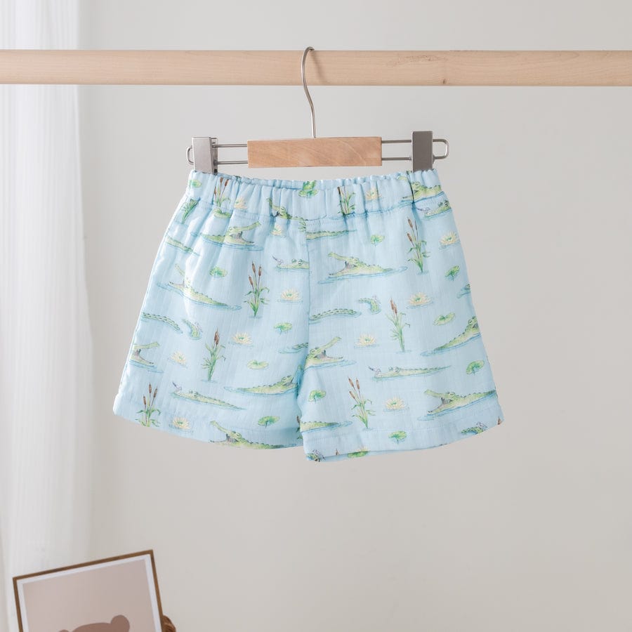 Nola Tawk Nola Tawk Gator Games Organic Muslin Shorts - Little Miss Muffin Children & Home