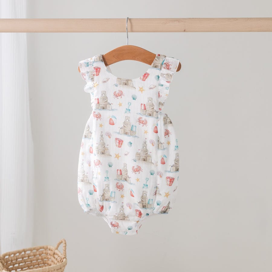 Nola Tawk Nola Tawk Sandcastle Kingdom Organic Muslin Sunsuit - Little Miss Muffin Children & Home