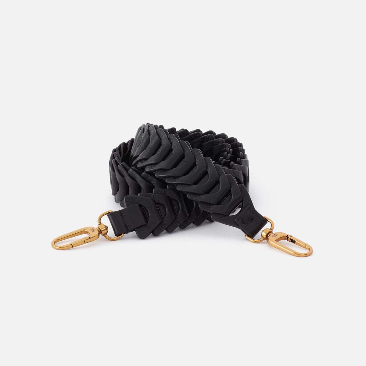 Hobo Leather Link Strap in Pebbled Leather - Black - Little Miss Muffin Children & Home